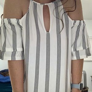 Off the shoulder key hole top